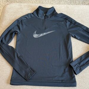 Nike Black Long Sleeve 1/4zip athletic top